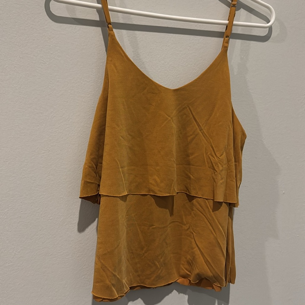 Mustard Layered Women's Tank
